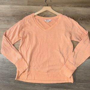 Athleta Peach Crewneck Pullover Top
